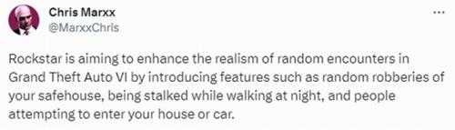 爆料《GTA6》中NPC自由度提高还会抢劫玩家洗劫房屋