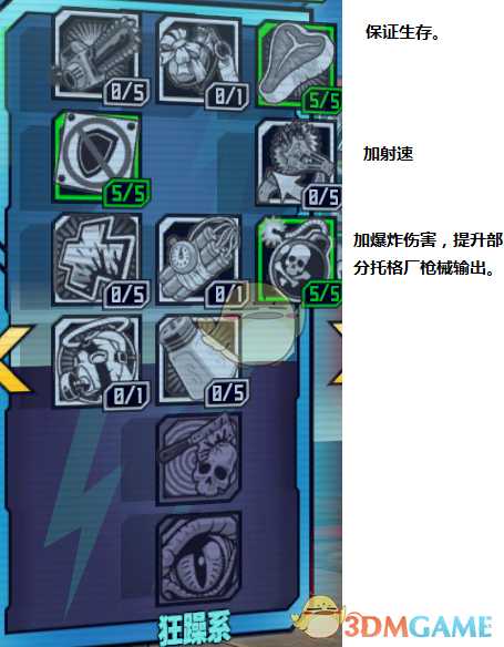 《无主之地2》枪疯加点详解