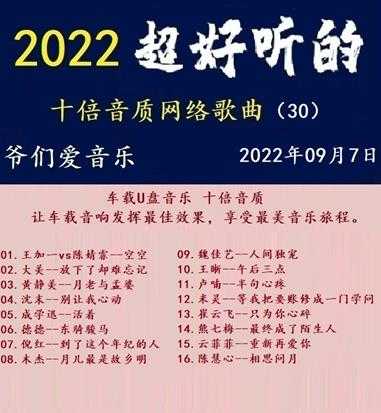群星《2022超好听的十倍音质网络歌曲(30)》WAV分轨