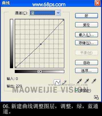 Photoshop 淡绿色的古典婚片处理方法