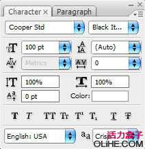 Photoshop 光滑的金色质感立体字