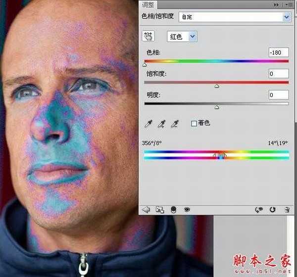 Photoshop将中年男子肤色增加质感效果