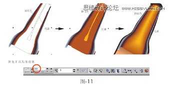 Coreldraw矢量图绘制教程：绘制精致的啤酒广告