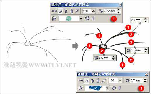 CDR绘制一幅中国风写意水墨画