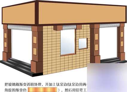 CDR9绘制漂亮的立体店面效果图实例教程