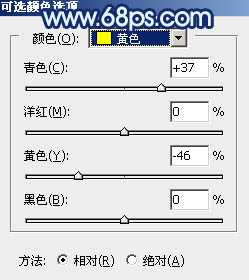 Photoshop将秋季人物图片打造唯美的暗调青蓝色