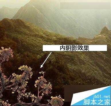 Photoshop合成唯美的山峰晨光效果图