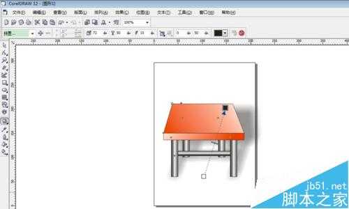 coreldraw软件怎么绘制桌子？