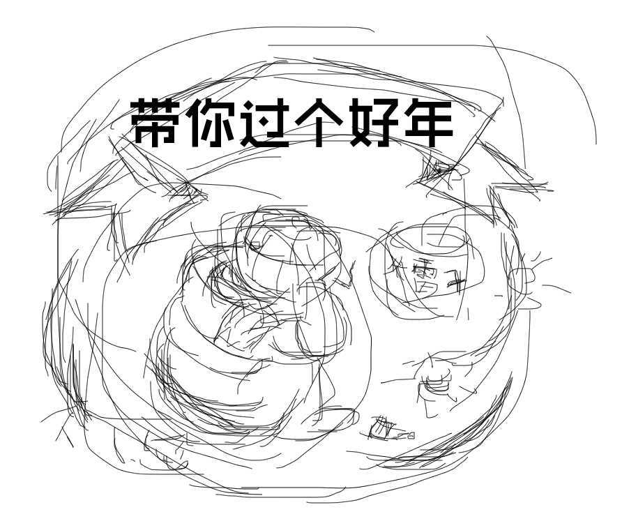 PS结合手绘板绘制2016年喜庆年画