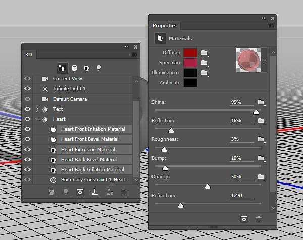 PS利用3D工具制作细腻的浮雕花纹立体字教程