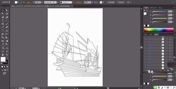 ai怎么绘制帆船图片? ai绘制帆船矢量图的教程