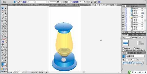 ai怎么画神灯图形? ai绘制煤油灯图标的教程