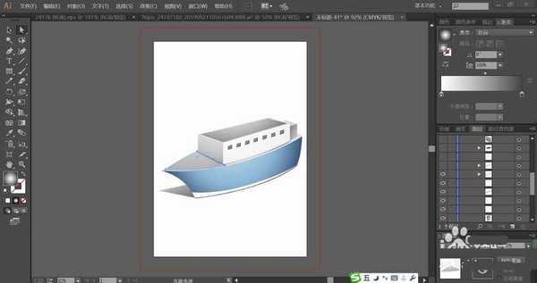 ai怎么设计一款巨型游轮? ai游轮矢量图的画法