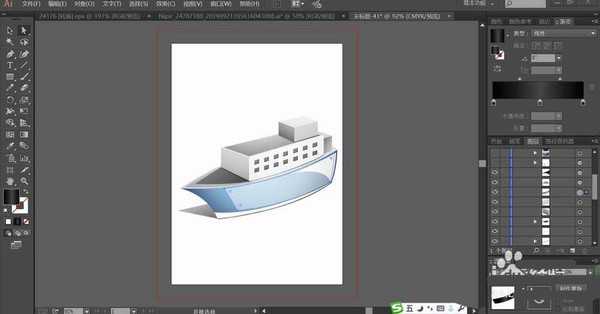 ai怎么设计一款巨型游轮? ai游轮矢量图的画法