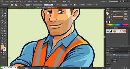 ai怎么设计维修工形象 ai卡通维修工形象的画法