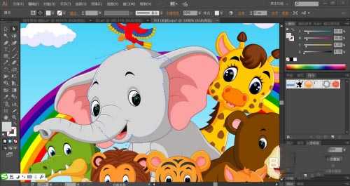 ai怎么手绘动物园插画 ai设计动物园插画教程