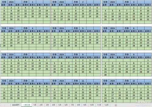 自制万年历，用于A4打印平时纸质记录及查询
